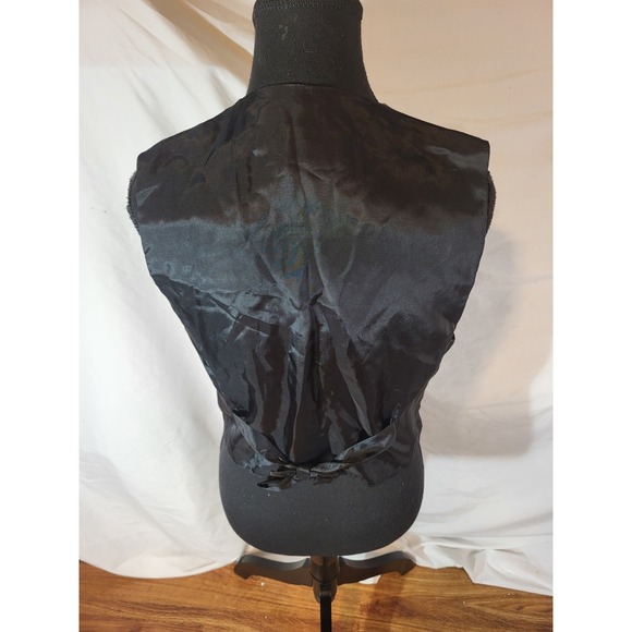 Vintage Celestial Sun & Moon Tapestry Vest Whimsigoth Ethereal Gothic Witchy S - Picture 4 of 5